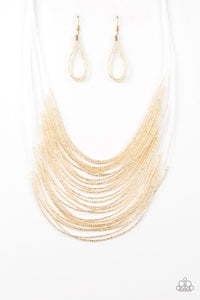 Catwalk Queen - Gold Necklace 53n