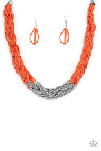 Load image into Gallery viewer, Brazilian Brilliance - Orange Necklace 1303N