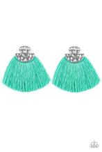 Load image into Gallery viewer, Make Some PLUME - Green Earring 17E