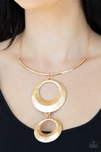 Load image into Gallery viewer, Egyptian Eclipse - Gold Necklace 1132N