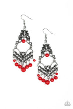 Load image into Gallery viewer, Colorfully Cabaret - Red Earring