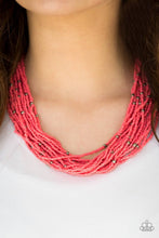 Load image into Gallery viewer, Summer Samba - Orange Seed Bead Necklace 1323n