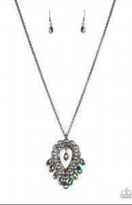 Teasable Teardrops - Multi Necklace 1364n