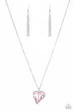 Load image into Gallery viewer, Heart Flutter - Pink Necklace 1137N