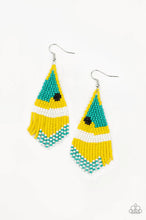 Load image into Gallery viewer, Brightly Beaded - Yellow Earring