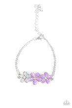 Load image into Gallery viewer, Hibiscus Haciendas &amp; Flowering Fiji - Purple Necklace &amp; Bracelet Set 1049s