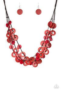 Wonderfully Walla Walla - Red Necklace 1381n