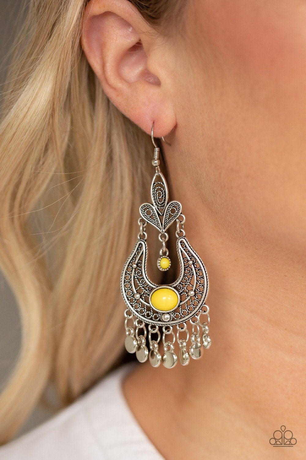 Fiesta Flair - Yellow Earring