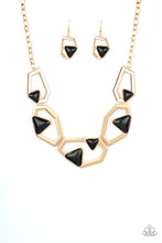 Load image into Gallery viewer, GEO - ing ,GEO - ing , Gone - Gold Necklace 1175N