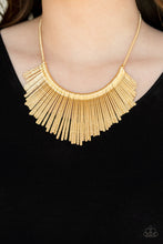 Load image into Gallery viewer, Metallic Mane - Gold Necklace 1177N