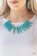 Load image into Gallery viewer, Tusk Tundra - Blue Necklace 1261N
