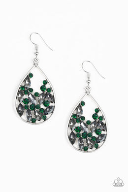 Cash Or Crystal - Green Earring 2643E