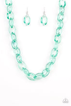 Load image into Gallery viewer, Ice Ice Baby Necklace &amp; Ice Queen Bracelet Set  Green 23N