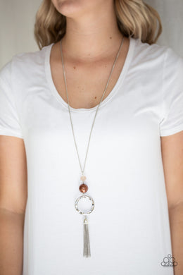 Bold  Balancing Act - Brown Necklace 1345N