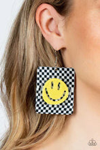 Load image into Gallery viewer, Cheeky Checkerboard - Yellow Earring