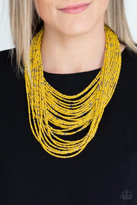 Rio Rainforest - Yellow Necklace 1032n