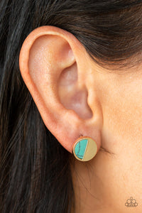 Marble Minimalist - Blue Earring 2542E