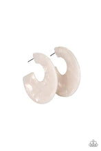 Load image into Gallery viewer, Tropically Torrid - White Earrings Hoop