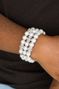 Undeniably Dapper - White Bracelet 1571B