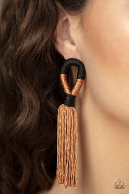 Moroccan Mambo - Brown Earring 2725e