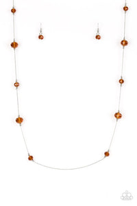 Champagne On The Rocks - Brown Necklace 1102N