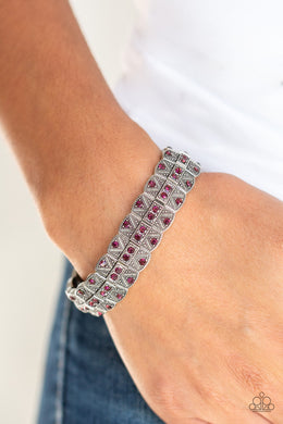 Modern Magnificence - Purple  Bracelet 1517B