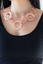 Load image into Gallery viewer, Ringed In Radiance - Copper Necklace 1001N