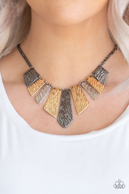 Texture Tigress - Multi Necklace 37n