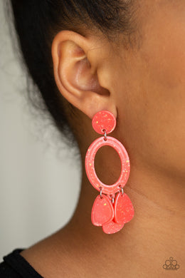 Sparkling Shores - Orange Earring 4E