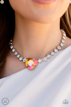 Load image into Gallery viewer, Heart In My Throat - Orange Necklace