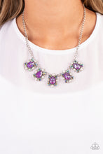 Load image into Gallery viewer, Pearly Pond - Purple Necklace