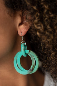 Retro Rivera - Blue Earring 42E