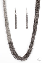 Load image into Gallery viewer, Metallic Merger - Black Necklace 1396n