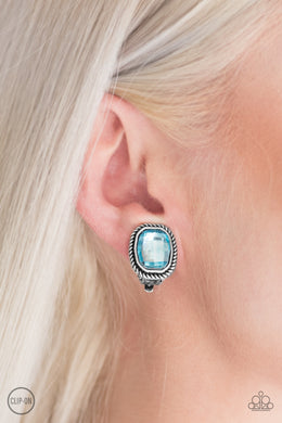 Beam Dream - Blue Clip On Earrings 2695E