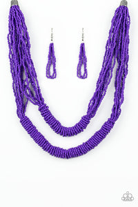 Right As RAINFOREST - Purple Necklace 1022n