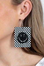 Load image into Gallery viewer, Cheeky Checkerboard - Black Earring