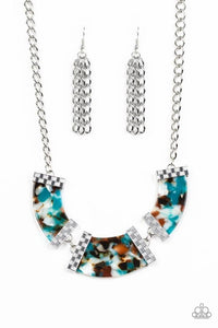 HAUTE - Blooded - Blue Necklace 63n