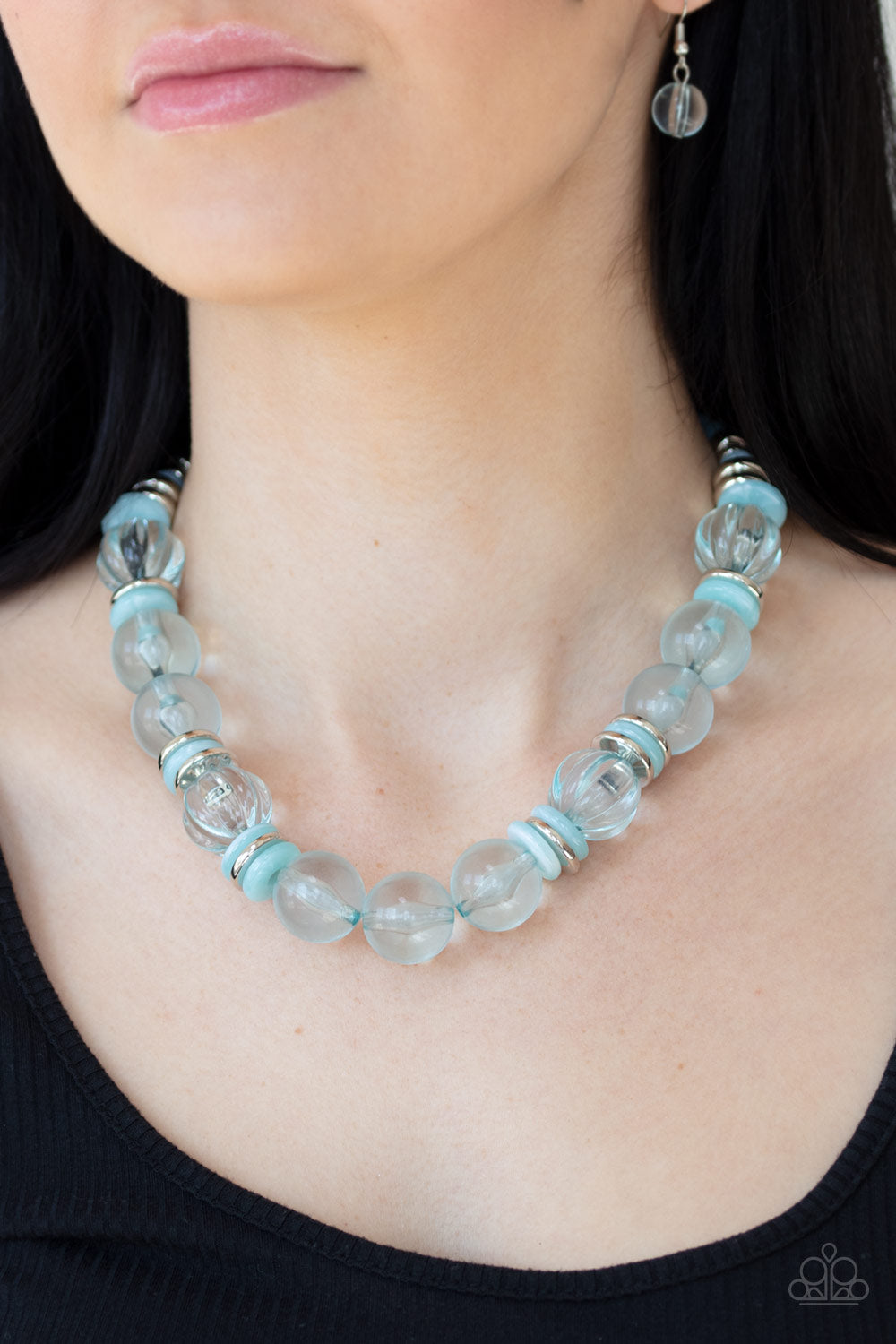 Bubbly Beauty - Blue Necklace 1360n