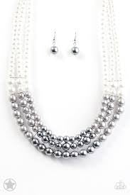Lady In Waiting - Silver Blockbuster Necklace 1287N