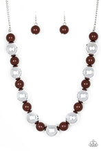 Load image into Gallery viewer, Top Pop - Brown Necklace 1124N
