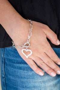 March To A Different HEARTBEAT - White Bracelet 1567B