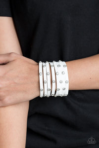 Sass Squad - White Bracelet 1623B