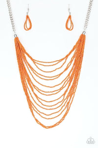 Bora Bombora - Orange Necklace 1302N