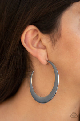 Moon Beam - Black Earring 2518e