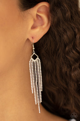 Singing In The REIGN - White Earring 2616E