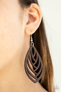 Out of the Woodwork - Brown Earring 2710N