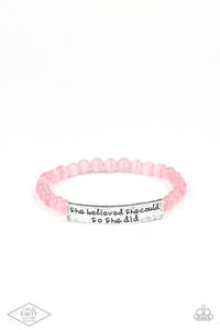 So She Did - Pink Bracelet 1788b