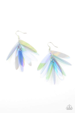 Holographic Glamour - Blue Earring 2770e