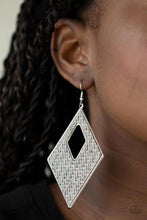 Load image into Gallery viewer, Woven Wanderer - Silver Earring 2827e