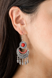 Mantra To Mantra - Red Earring 2554E